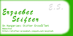 erzsebet stifter business card